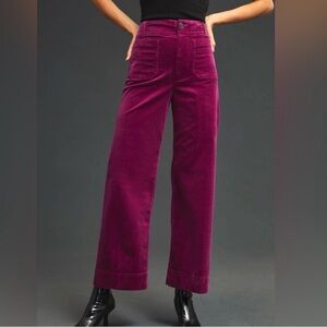 Maeve Colette Corduroy Wide Leg Cropped Pant